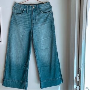 Madewell Wide Leg Cropped Jeans